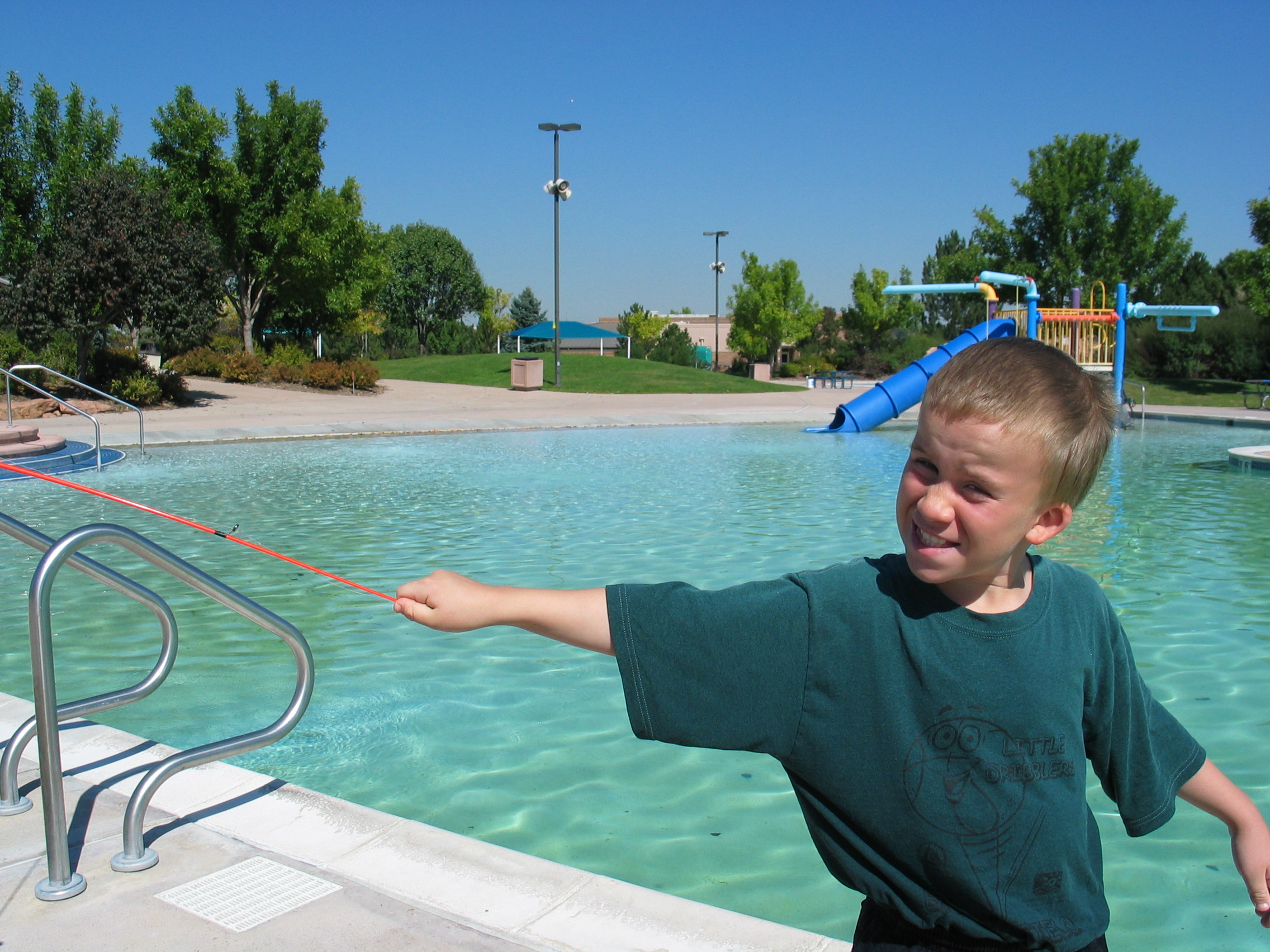 Child at Fishing at the Bay